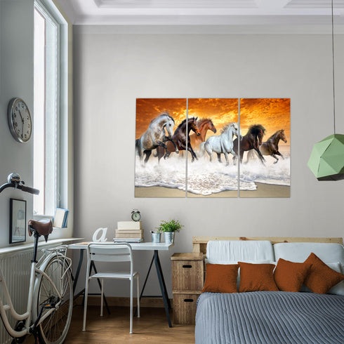 Wandbilder Wohnzimmer XXL Pferde Moderne Bilder Tiere
